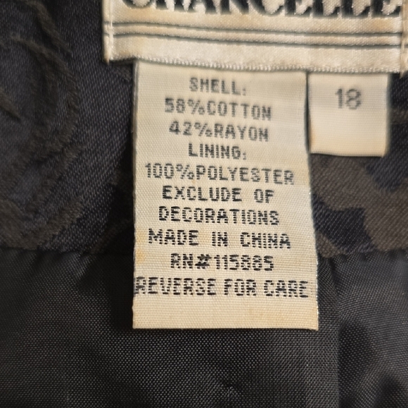 Black Tailored Pinstripe Suit Jacket - Picture 12 of 14